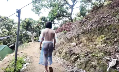 景区一日游，炸裂露出，【cikaimoon】，一路上回头率百分百，环卫工小商贩们目瞪口呆_3