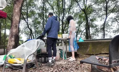 景区一日游，炸裂露出，【cikaimoon】，一路上回头率百分百，环卫工小商贩们目瞪口呆_3