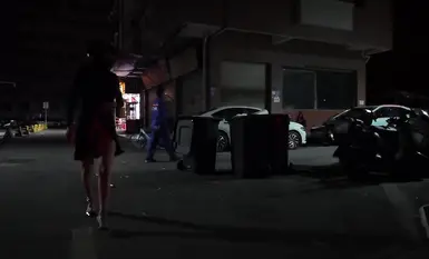 網紅人氣露出女神【cikaimoon】深夜出門吃夜宵 城市露出，被路人拿手機拍攝 (3)