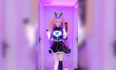 ผลงานการเปิดเผยใบหน้าล่าสุดของนักเต้นสาวและนักแสดง AV รุ่นเยาว์คุณภาพสูง [เบย ลี่หลัว] การเต้นเปลือยแบบไดนามิกในสไตล์คอสเพลย์บน Douyin (2)