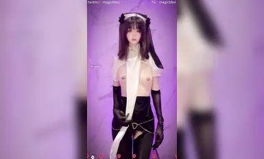 極品嫩妹舞啪福利姬【貝璃珞】最新露臉作品，COSER抖音風動感裸舞 (4)