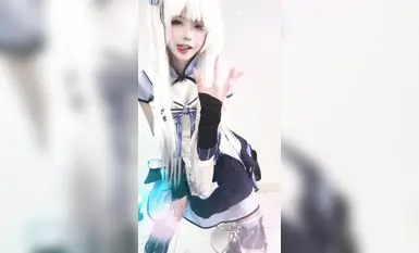 Ang pinakabagong gawa ng de-kalidad na batang babaeng mananayaw at AV actress na si [Bei Liluo], isang dynamic na hubad na sayaw sa istilo ng isang cosplayer sa Douyin (5)