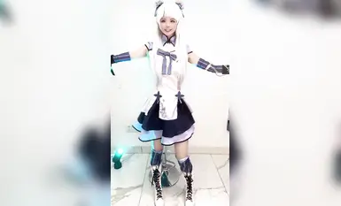 Ang pinakabagong gawa ng de-kalidad na batang babaeng mananayaw at AV actress na si [Bei Liluo], isang dynamic na hubad na sayaw sa istilo ng isang cosplayer sa Douyin (5)