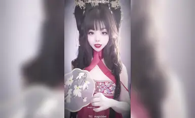 Ang pinakabagong gawa ng de-kalidad na batang babaeng mananayaw at AV actress na si [Bei Liluo], isang dynamic na hubad na sayaw sa istilo ng isang cosplayer sa Douyin (6)