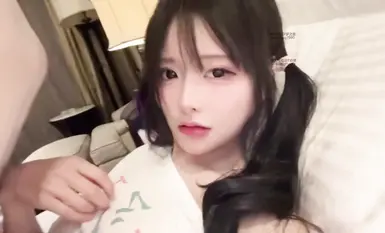 可愛雙馬尾高顏值魅魔美少女【小月喵】下海與金主露臉足交性愛自拍