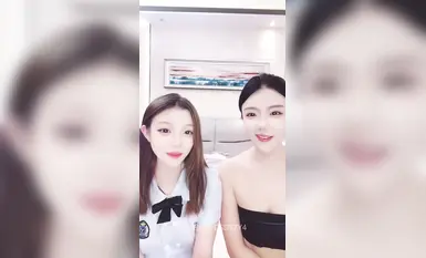 黑絲御姐【白兔】高顏眼鏡御姐雙飛黑絲制服舌吻口爆足交無套內射 (5)