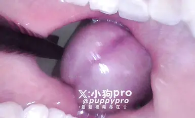 推特硬核花式调教博主【小狗pro】合集，花式硬核调教,拳交玩穴巨根震动,还有尿道开发，这样会把小穴玩坏的(16)