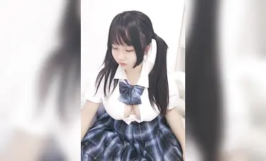 【樂樂仔】雙馬尾巨乳女學生!網襪道具自慰害我狂擼! (4)