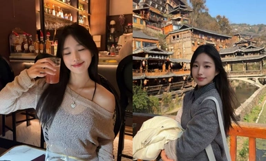 【原相机泄密】清纯美女白天凤凰古城文艺照，晚上酒店变小母狗露脸性爱，含内裤伸舌头吸手指，原档无水印