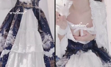 可愛女孩@福利姬@粉嫩女孩@cuteli520之藍白漢服