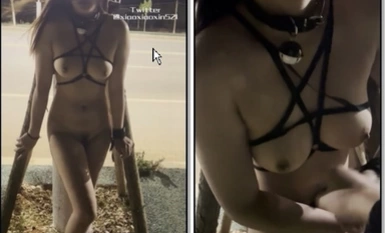 Người nổi tiếng mảnh mai trên Internet "Ngôi sao nhỏ" tập luyện bên đường vào ban đêm, khỏa thân chạy bộ và quyến rũ người qua đường. Thật thú vị!