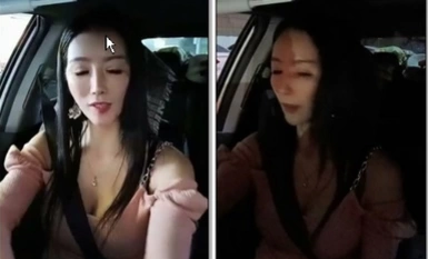 高付加価値の気質の美しさの若い女性は、古い王がポップについて隣を運転し、お兄さんの車は、オープン茎の上に公衆トイレの近くに、正直ではない手を始めた。