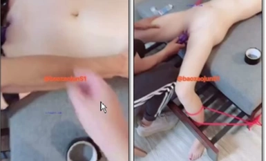 Tuan dan Puan yang pemarah bergaul dengan orang yang lalu lalang di luar rumah. Suami: Tongkat punggung abang, pernah tengok tak?