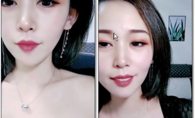 Ang magandang dyosa ay ganap na nagpapakita ng kanyang mukha at sumasayaw nang mapang-akit Nagpalit siya ng transparent na damit na panloob, ngunit ang laki ay maliit pa rin.