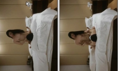 The Godfather's scout is a tattooed and loose peripheral woman with no condom, and she's still beating her pussy.