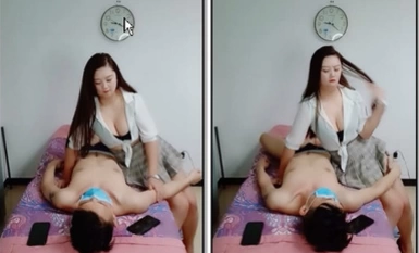 [Comel dan seksi], rumah urut erotik, muka awek muda penuh kecantikan, punggungnya yang cantik dan bulat tinggi, dia sangat seronok memasukkan dan menjalin farajnya.