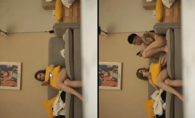 [Saya sayang kamu, beribu-ribu orang akan membunuh kamu] Peralatan 4K ultra-jelas menembak jujur, dewi persisian terbaik, bercumbu dan menjamari di atas sofa, rakaman kod sumber definisi tinggi