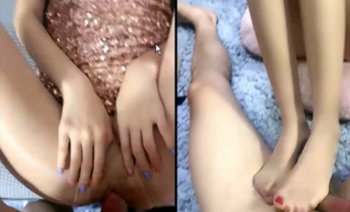 High Heel! Curry Silk~Gray Silk~Black Silk~White Silk~[Indomitable Bath Towel] Top Slap~Spurt 2