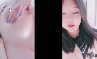 學生製服童顏巨乳超美名器一線天粉色鮑魚自慰露出給狼友嚐嚐鮮.