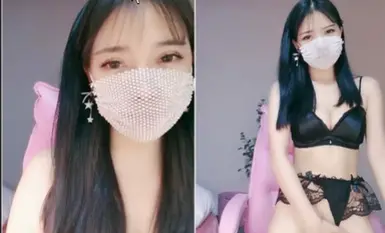 สาวสวยตาโตอารมณ์ ใส่หน้ากาก ตั้งเป้าหมายเล็กๆ วันนี้ ฉีดน้ำเพิ่ม ใช้แตงกวาเป็นสามี