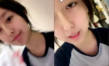 文静一脸嫩学生妹！苗条身材白色网袜！从下往上视角拍摄，多毛骚穴掰开，揉捏贫乳奶子诱惑