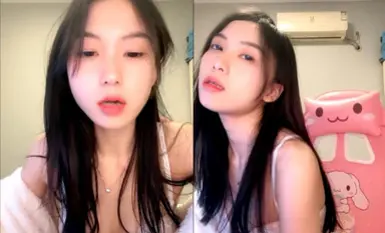 國產小美女全裸洗澡，回到臥室和男友啪啪做愛給男友打飛機女上位打樁.