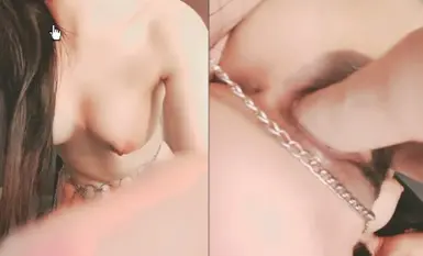 大眼萌妹子，骨幹女神模特兒身材，電臀大屁股手指摳逼，黑絲熱舞扭動