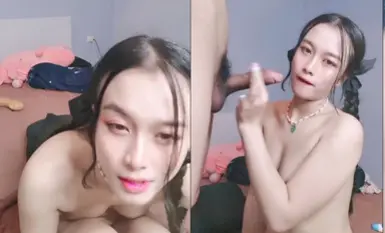 高挑雙辮子妹子露臉口交技術不賴，女上啪啪打樁銷魂無套啪啪.