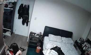 黑客破解家庭攝像頭偷拍 顏值天花板-最美小姐姐被紋身社會哥蹂躪續集 (5)