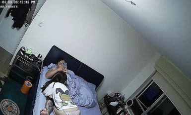 黑客破解家庭攝像頭偷拍 顏值天花板-最美小姐姐被紋身社會哥蹂躪續集 (1)