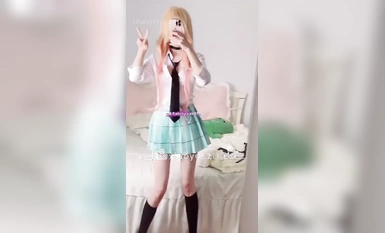 Loli สไตล์ Douyin ที่แข็งแกร่งอินเทอร์เน็ตเทพธิดาคนดังเต้นรำเปลือย + เซ็กส์ + การสัมผัส + ไมร์เทิลเครป + หน้าอกสวย + น้ำแตก + หีสีชมพูเพื่อดูในครั้งเดียว (21)