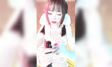 高端ACG業界女神爆機少女▌喵小吉▌三點全露《忍法貼》滿滿正能量 凸激櫻桃鮮嫩白虎 (2)