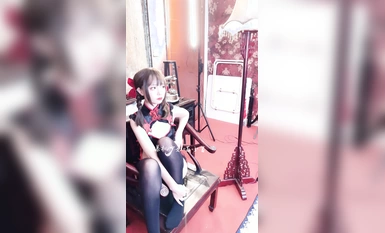 ハイエンドACG業界の女神爆発マシンガール▌クラシカルなエロティックな "鏡花水月 "黒絹の柔らかい小さなBB壊れたマンコ鑑賞（2）