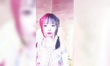 하이엔드 ACG 업계 여신 폭발하는 기계 소녀 ▌야옹 샤오지 ▌3 점 풀 노출 "닌자" 긍정 에너지 넘치는 범프 신나는 체리 상백호 (3)