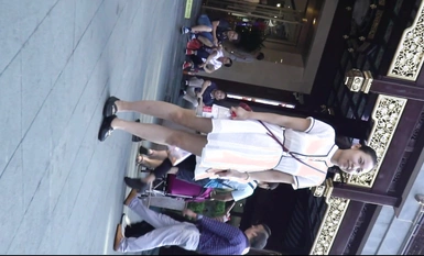 美女聚集地橫掃商場步行街極限抄底各種類型風格小姐姐裙底 (21)