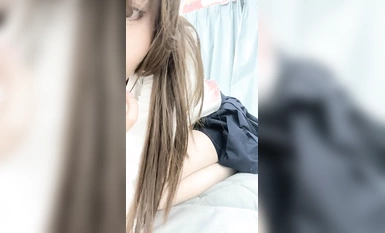 【少女和貓】學妹還貸偷偷播~!美乳長腿~自慰~流白漿 ~ (18)