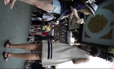 美女聚集地橫掃商場步行街極限抄底各種類型風格小姐姐裙底 (62)