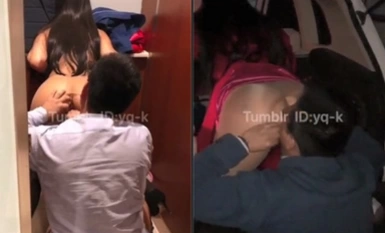 推特綠帽大神YQ未流出勁作-公廁商場停車場電影院各種公共場所玩露出激情啪啪高清朋友從外地來帶老婆去商場逛街，在商場衛生間和地下車庫刺激的露出做愛！