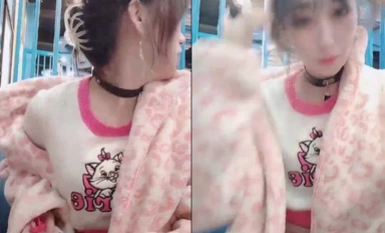 兩個女主播相約吃火鍋~在火鍋店內露出噴水！ 【法西西】~ (3)