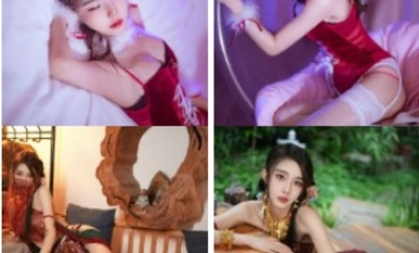The million super-beautiful netizen 『YuDuoDuo』latest photo private shoot YouYiYi like extremely good goddess Daji's ancient wind seductive force Black silk high-heeled lotion temptation3