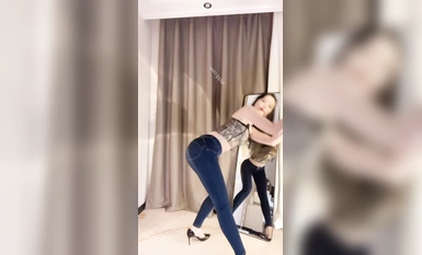 นักเต้นหน้าตาสูงของ Douyin @circle吖คอลเลกชันการเต้นรำสุดฮอตที่ปรับแต่งเอง (5)