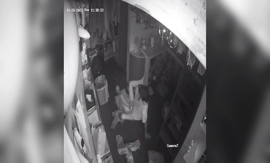 2023 Newest Hacker Hacking Home Camera Sneak Peek Pop Collection Little Brother Standing Without Condom Screwing Daughter-In-Law's Pussy Cum Runs All Over The Place (9)