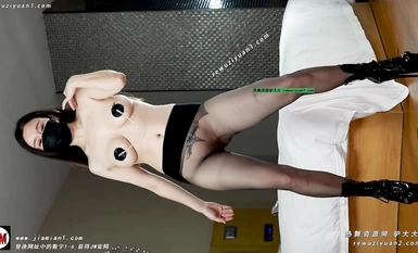 가장 치열한 이슈! 무용단의 "F 가슴" 로열티 - 하이 치옹 - 슈퍼 멤버 에디션 - 거의 알몸 - 하이 컷 투명 스타킹 - 보지 & 가슴 (6)