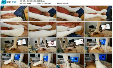 寶寶白色棉襪足膠踩沓