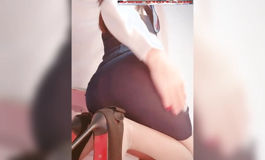 桃桃醬系列（43）價值234元 南航空姐制服震動按摩棒撕開襪襪自慰玩小穴 原版高清