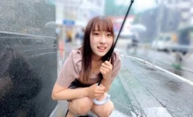 230ORECO147 Naglalaro ng malaking dibdib na OL sa kalye gamit ang remote-controlled na vibrator at i-vibrate ito sa matataas na frequency hanggang sa rurok sa kalye