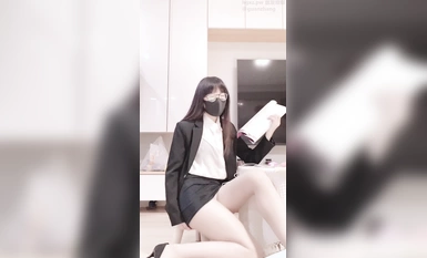 [무더운 안경 소녀 - 다양한 자기 침투 (11)