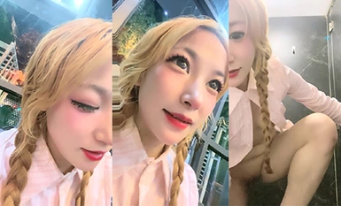 Bertemu beberapa anjing jilat di luar talian, melakukan hubungan seks di restoran periuk panas, [Qiao Bao memancut dengan pantas], meriam tandas, memancut semasa melancap di bar dan di luar rumah, ia sangat berani (3)