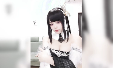 Jiuyan & Heytea Bời lời Cube Azur Lane Zhenhai Đôi trắng và đen (6)