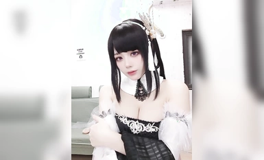 Jiuyan & Heytea Bời lời Cube Azur Lane Zhenhai Đôi trắng và đen (6)